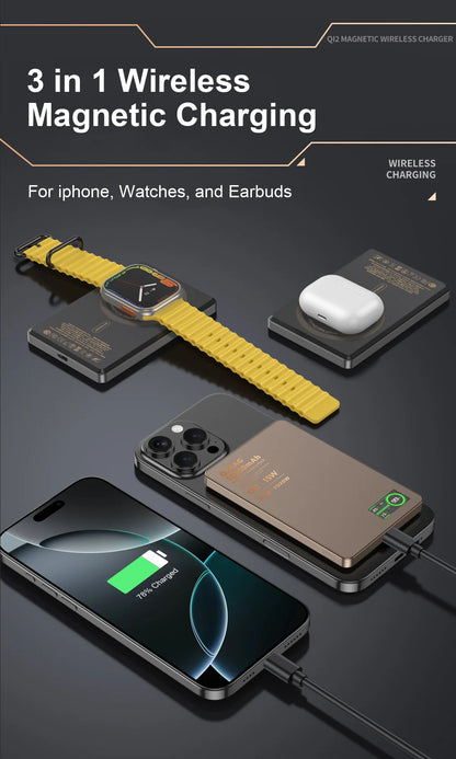 Magnetic Wireless Power Bank – 5000mAh or 10000mAh