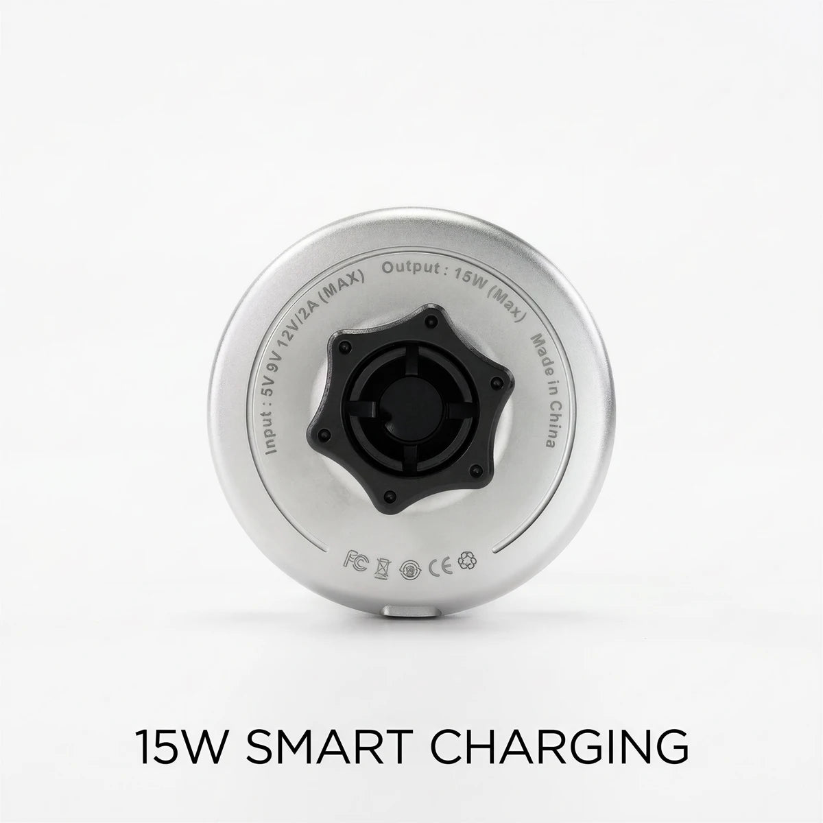 Powerful Magnetic Car Wireless Charger Mount, 15W Fast Charging, N52 Magnets, 360° Rotation, Ring Light, for iPhone & Android