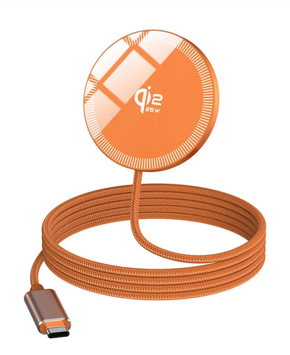 New Magnetic Wireless Charger 25w Ultra-thin Design Qi2 Certified Low-temperature Fast Charging Suitable For iPhone 15/14/13/12