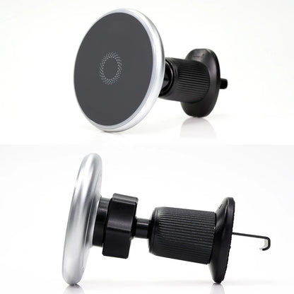Powerful Magnetic Car Wireless Charger Mount, 15W Fast Charging, N52 Magnets, 360° Rotation, Ring Light, for iPhone & Android