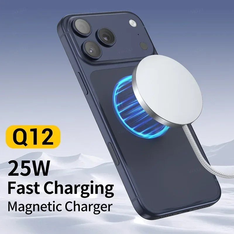 New Magnetic Wireless Charger 25w Ultra-thin Design Qi2 Certified Low-temperature Fast Charging Suitable For iPhone 15/14/13/12
