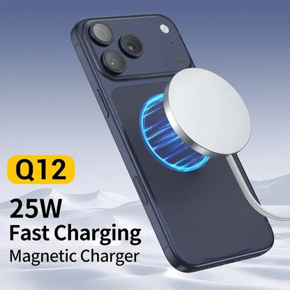 New Magnetic Wireless Charger 25w Ultra-thin Design Qi2 Certified Low-temperature Fast Charging Suitable For iPhone 15/14/13/12