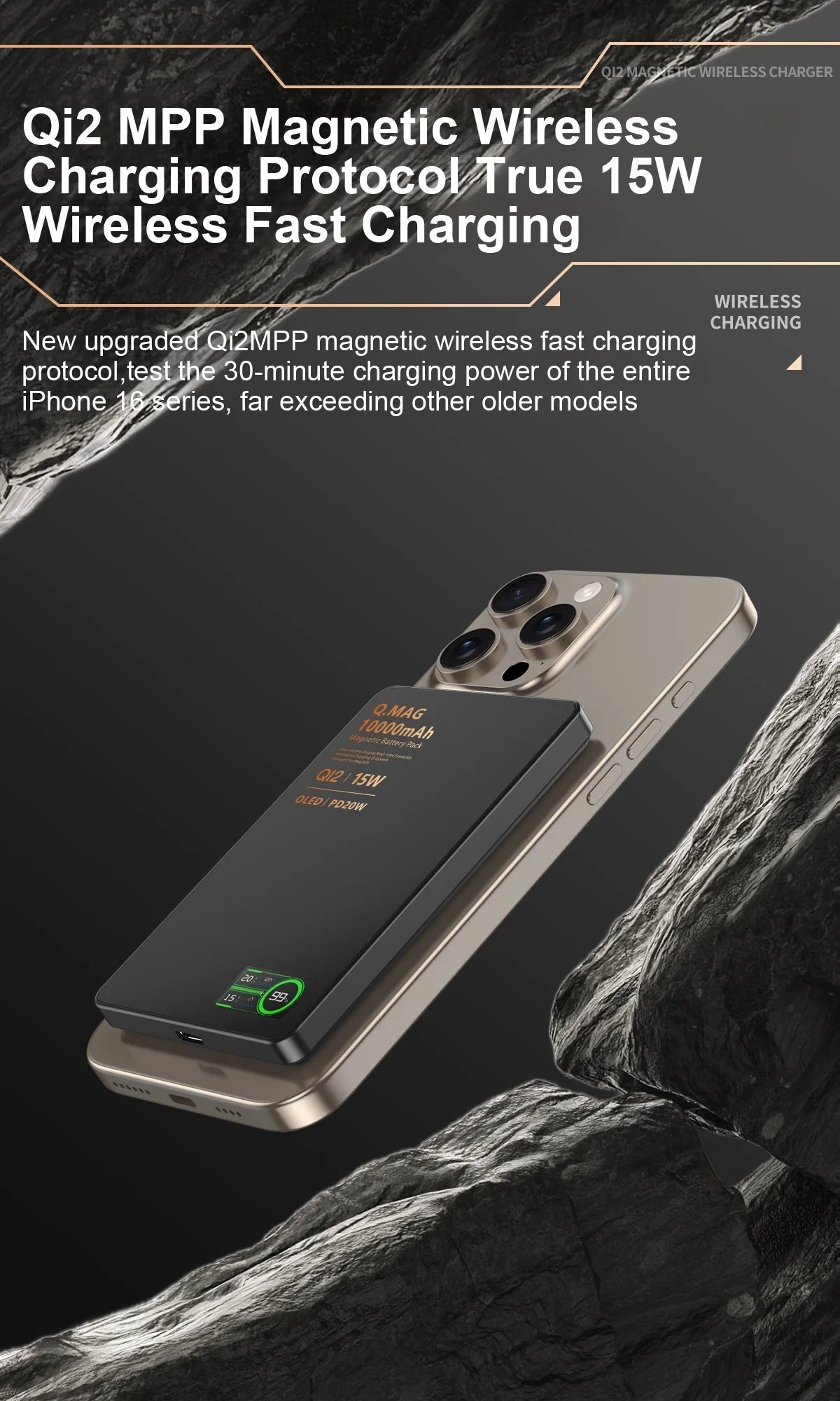 Magnetic Wireless Power Bank – 5000mAh or 10000mAh