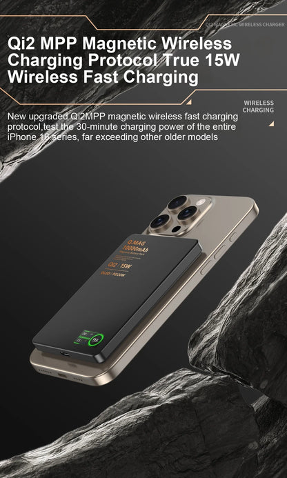 Magnetic Wireless Power Bank – 5000mAh or 10000mAh