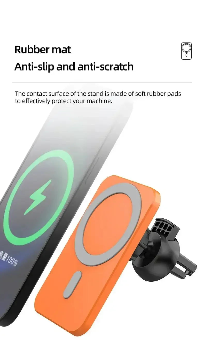 15W Magnetic Wireless Car Charger Mount