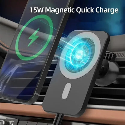 15W Magnetic Wireless Car Charger Mount
