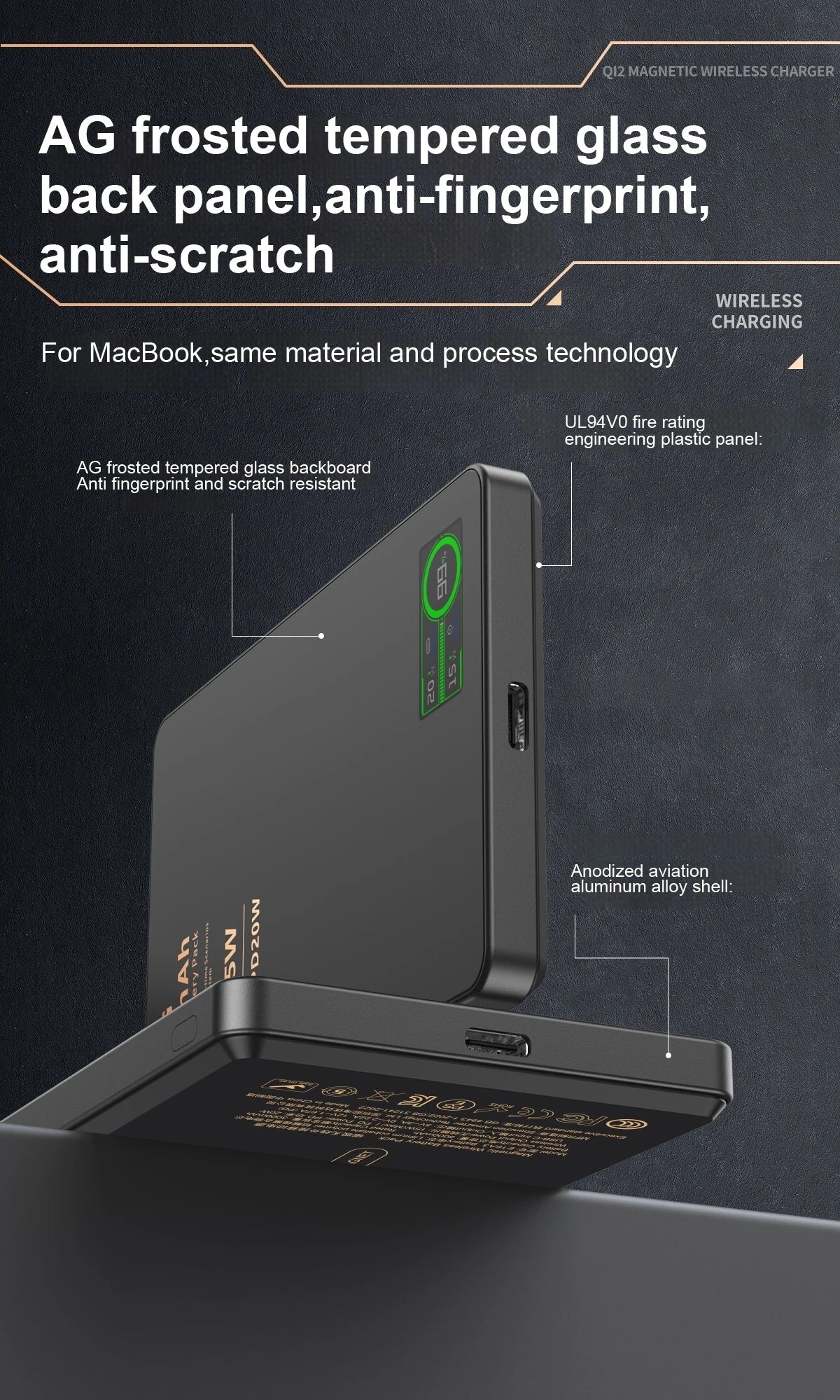 Magnetic Wireless Power Bank – 5000mAh or 10000mAh