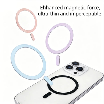 Magsafe Magnetic Ring for Wireless Charging, Suitable for Various Mobile Phones, Universal Magnetic Patch, Thick Magnetic Ring, Iron Ring for Phone Back, Essential for Wireless Charging