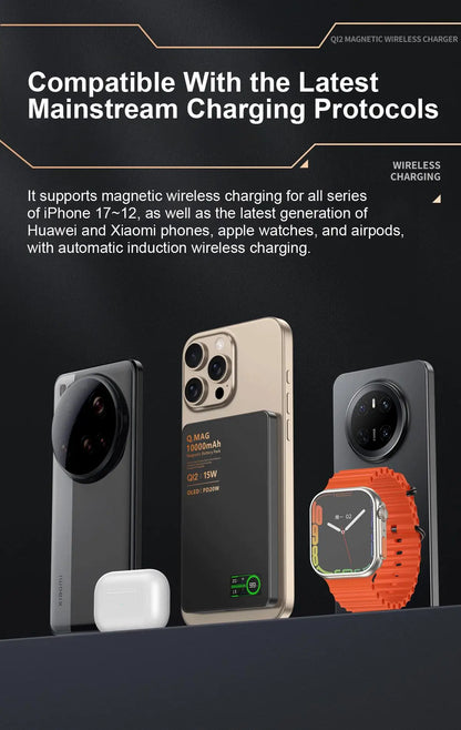 Magnetic Wireless Power Bank – 5000mAh or 10000mAh