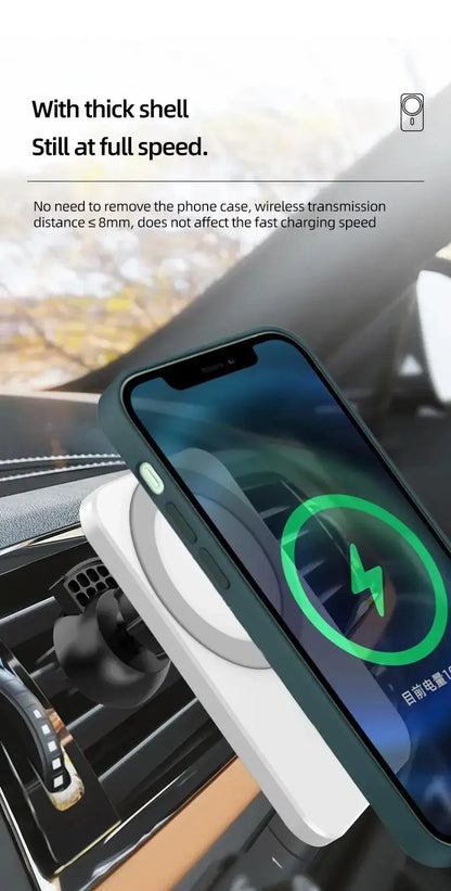 15W Magnetic Wireless Car Charger Mount