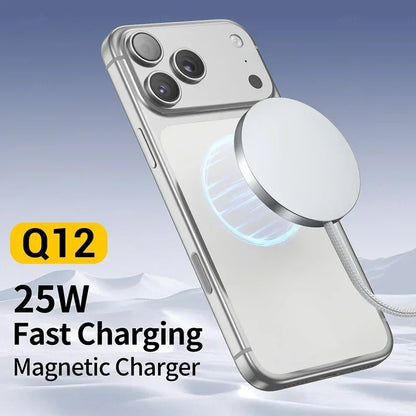 New Magnetic Wireless Charger 25w Ultra-thin Design Qi2 Certified Low-temperature Fast Charging Suitable For iPhone 15/14/13/12