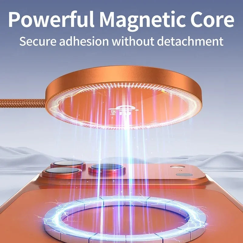 New Magnetic Wireless Charger 25w Ultra-thin Design Qi2 Certified Low-temperature Fast Charging Suitable For iPhone 15/14/13/12