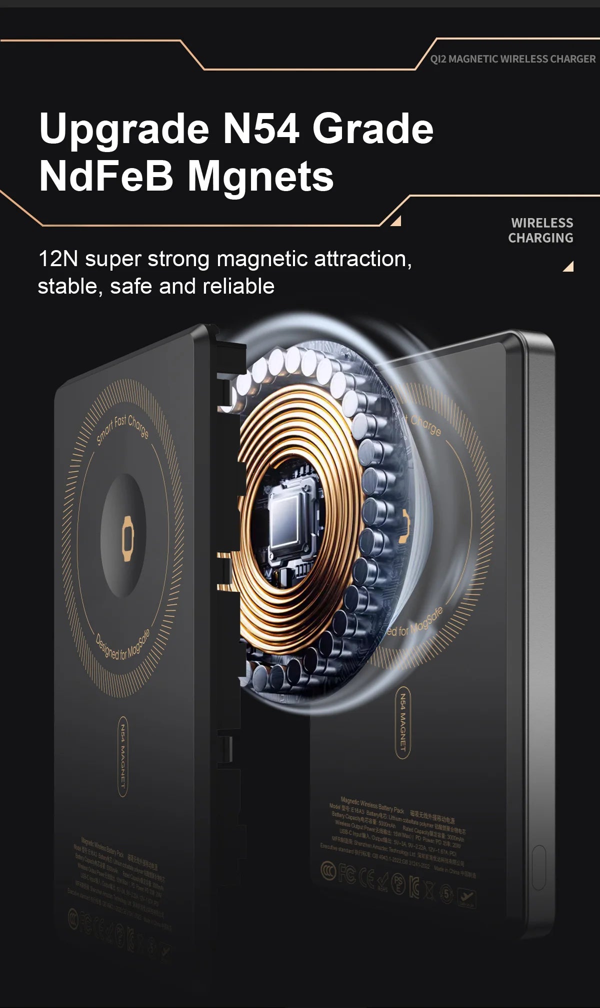 Magnetic Wireless Power Bank – 5000mAh or 10000mAh
