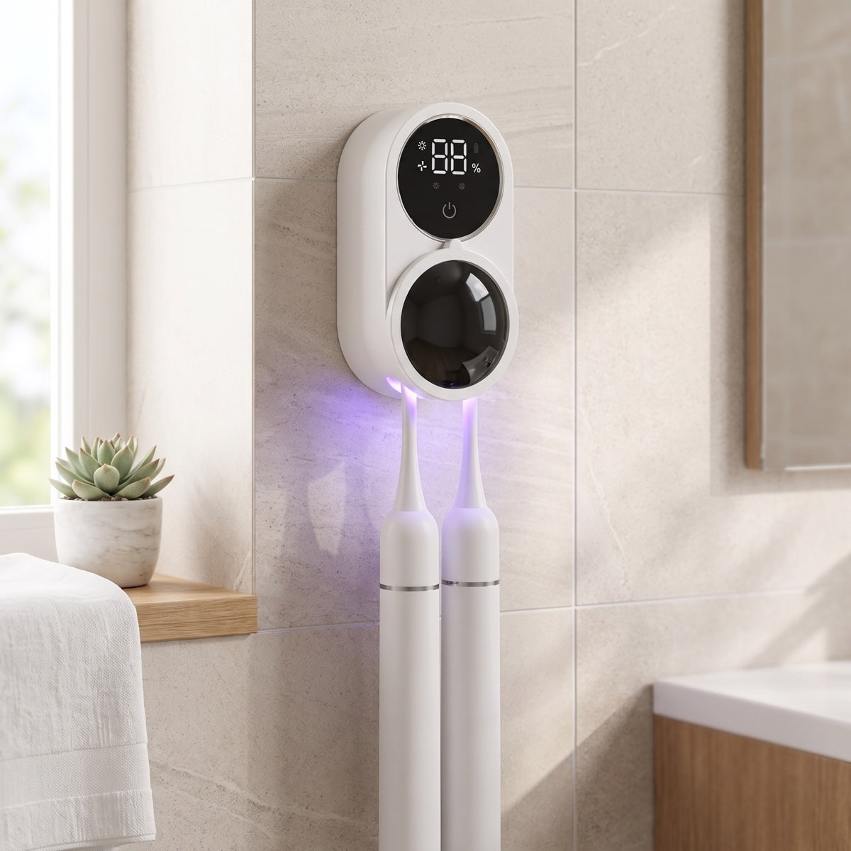 UV Toothbrush Sanitizer & Holder